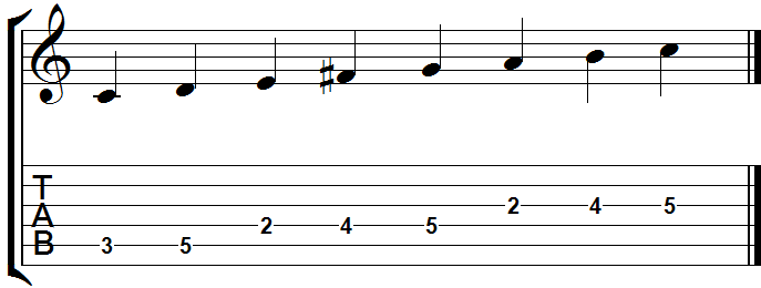 C Lydian Scale